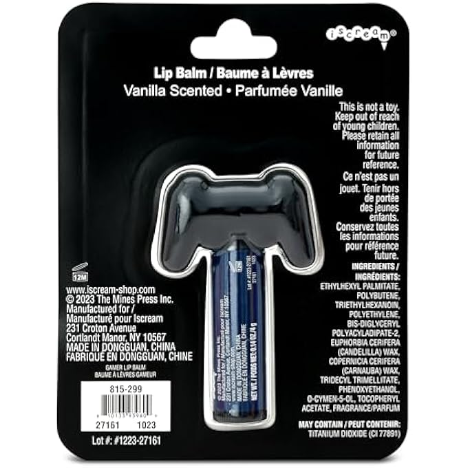 iscream GAME ON! VIDEO GAME CONTROLLER SHAPED VANILLA SCENTED LIP BALM - Image 2